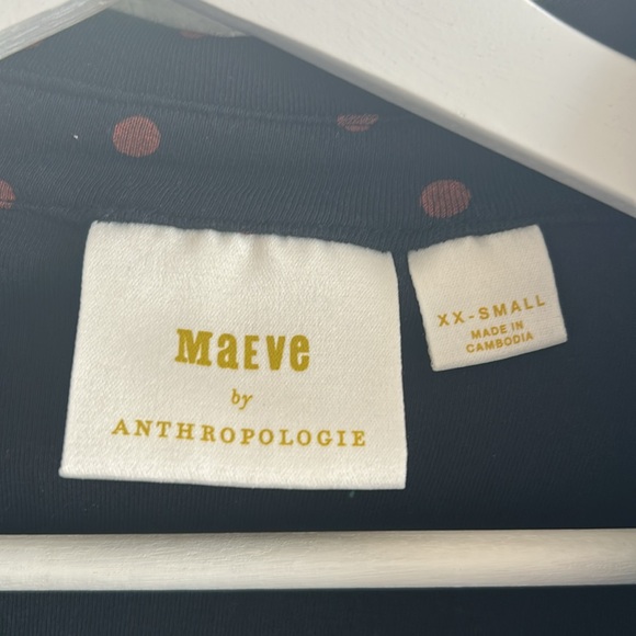 NWOT Maeve Anthropologie ruched blouse size XXS - Picture 3 of 3